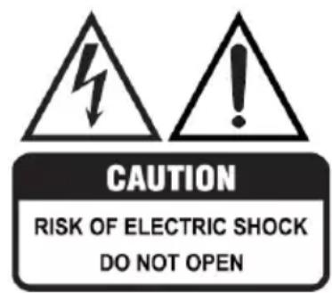 CAUTION RISK OF ELECTRIC SHOCK DO NOT OPEN