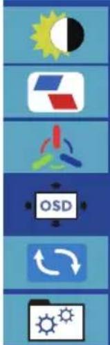 Vertical sequence of weather and transportation icons including sun, airplane, ASD, refresh, and weather symbols