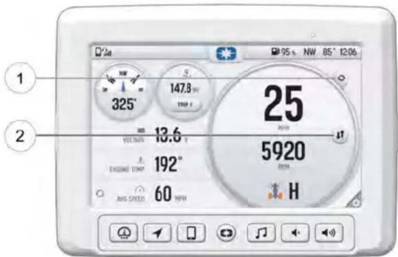 POLARIS RZR Trail S 900 Sport (2023) - GAUGE VIEW MODE - 1