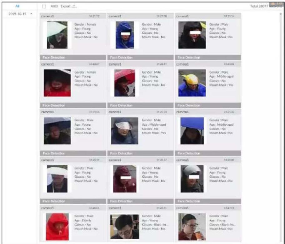 A&E 2019-10-15 AI&DI Export Total 26077 camera1 Gender : Female Age : Young Glasses : No Mouth Mask : No camera1 Gender : Male Age : Young Glasses : No Mouth Mask : No camera1 Gender : Male Age : Young Glasses : No Mouth Mask : No camera1 Gender : Male Age : Young Glasses : No Mouth Mask : No camera1 Gender : Male Age : Young Glasses : No Mouth Mask : No camera1 Gender : Male Age : Young Glasses : No MSouth Mask : No camera1 Gender : Male Age : Young Glasses : No Mouth Mask : No camera1 Gender : Male Age : Young Glasses : No Mouth Mask : No camera1 Gender : Male Age : Young Glasses : No Mouth Mask : No camera1 Gender : Male Age : Young Glasses : No Mouth Mask : No camera1 Gender : Male Male Age: Elderly Glasses - No Mouth Mask - No camera1 Gender : Male Age: Young Glasses - No Mouth Mask - No camera1 Gender : Male Age: Young Glasses - No Mouth Mask - No camera1 Gender : Male Age: Young Glasses - No Mouth Mask - No camera1 Gender : Male Age: Young Glasses - No Mouth Mask - No
