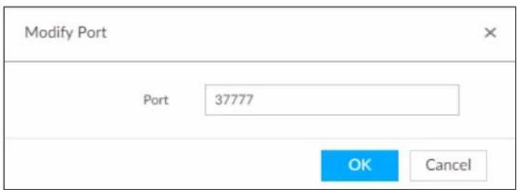 Modify Port Port 37777 OK Cancel