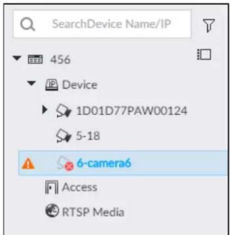 SearchDevice Name/IP 456 Device 1D01D77PAW00124 5-18 6-camera6 Access RTSP Media