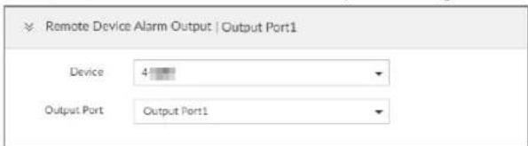 Remote Device Alarm Output | Output Port1 Device 4 Output Port Output Port1