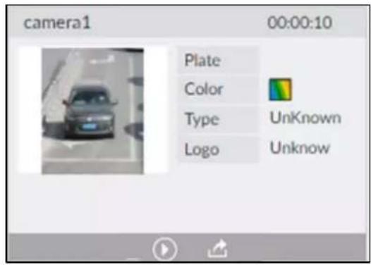 camera1 00:00:10 Plate Color Type Unknown Logo Unknown