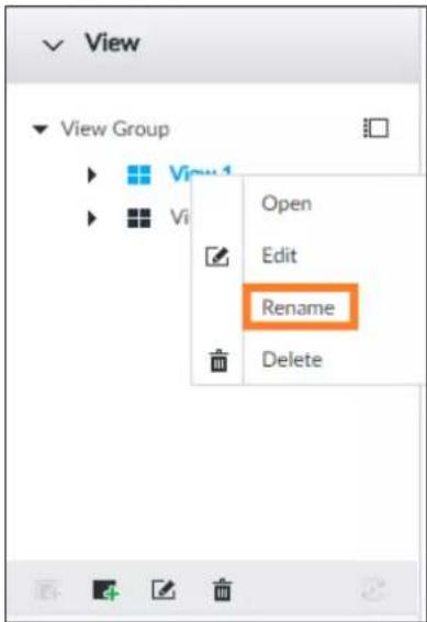View View Group Open Edit Rename Delete