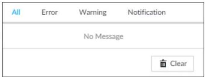 All Error Warning Notification No Message Clear