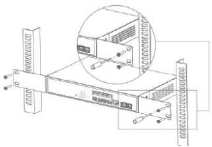 Hikvision DS-3E2510P - Installing the Chassis on the Cabinet - 2