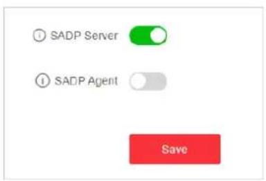 SADP Server SADP Agent Save