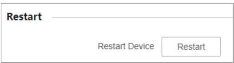 Restart Restart Device Restart