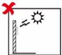 Hikvision DS-K1T642E - Avoid backlight, direct and indirect sunlight - 2