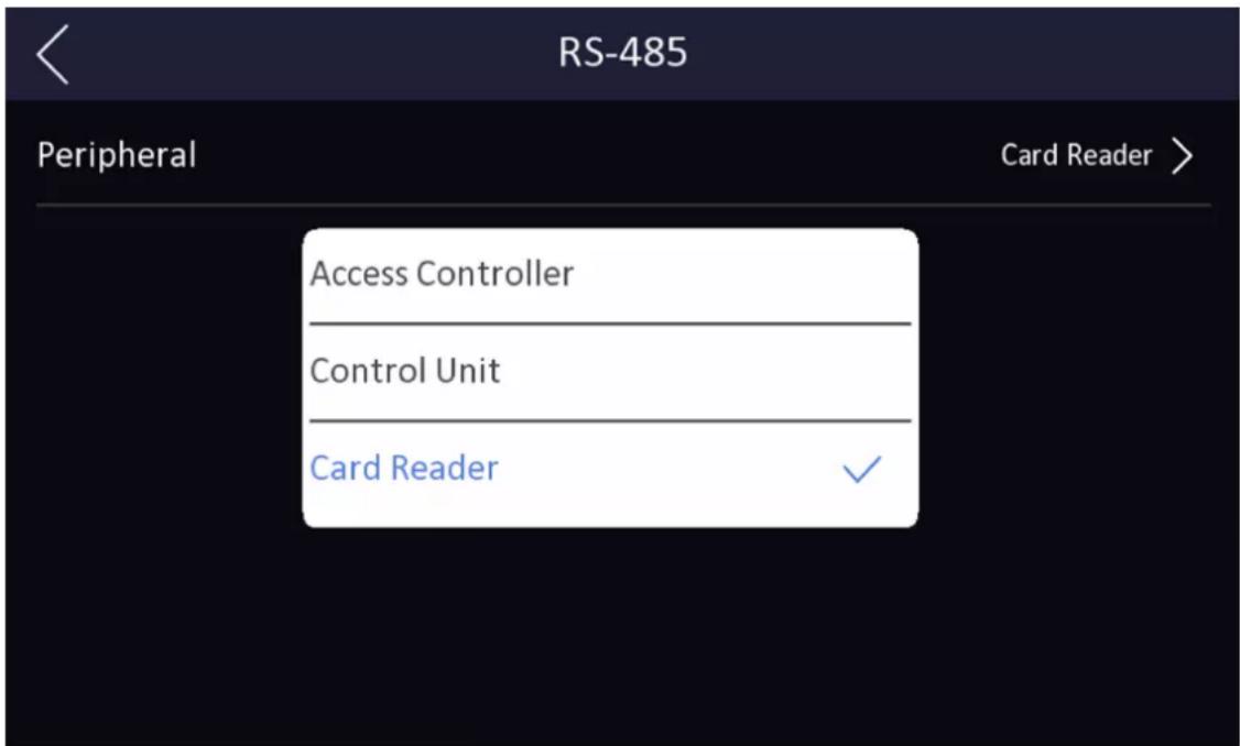 RS-485 Peripheral Card Reader > Access Controller Control Unit Card Reader ✓