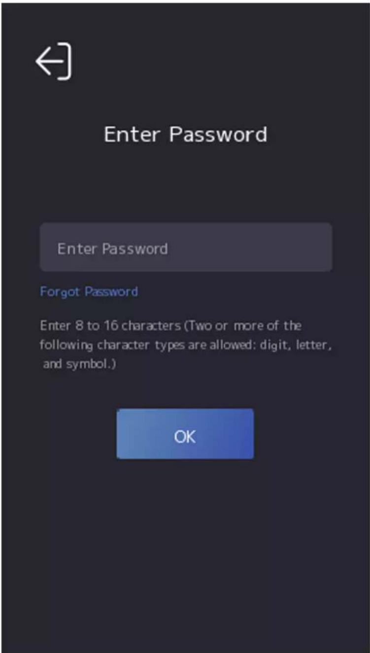 Enter Password Enter Password Forgot Password Enter 8 to 16 characters (Two or more of the following character types are allowed: digit, letter, and symbol.) OK
