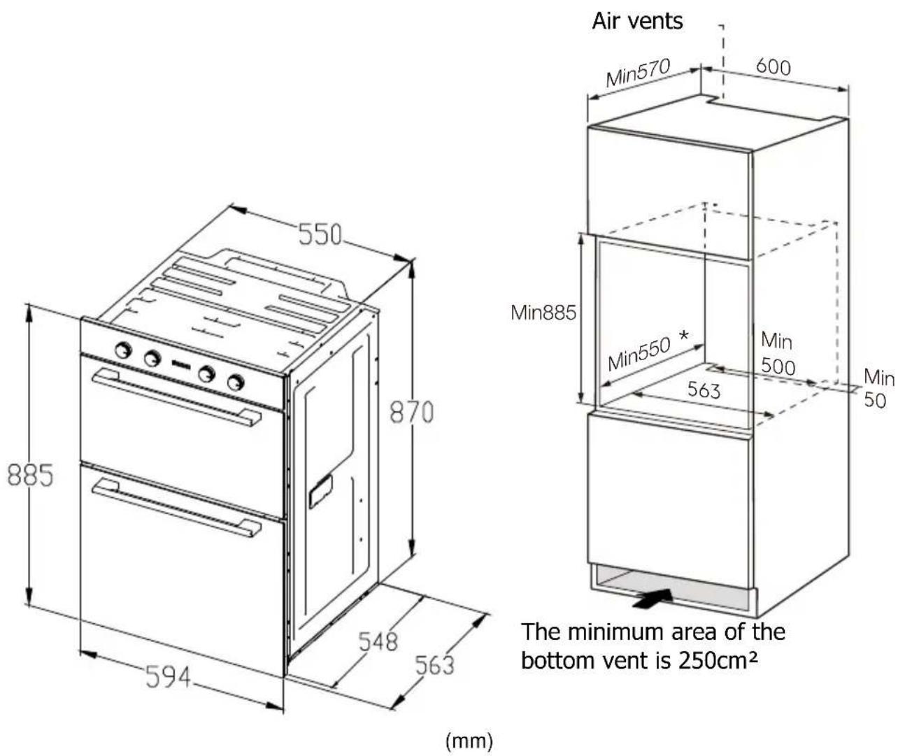 Cookology CDO900SS - INSTALLATION - 1