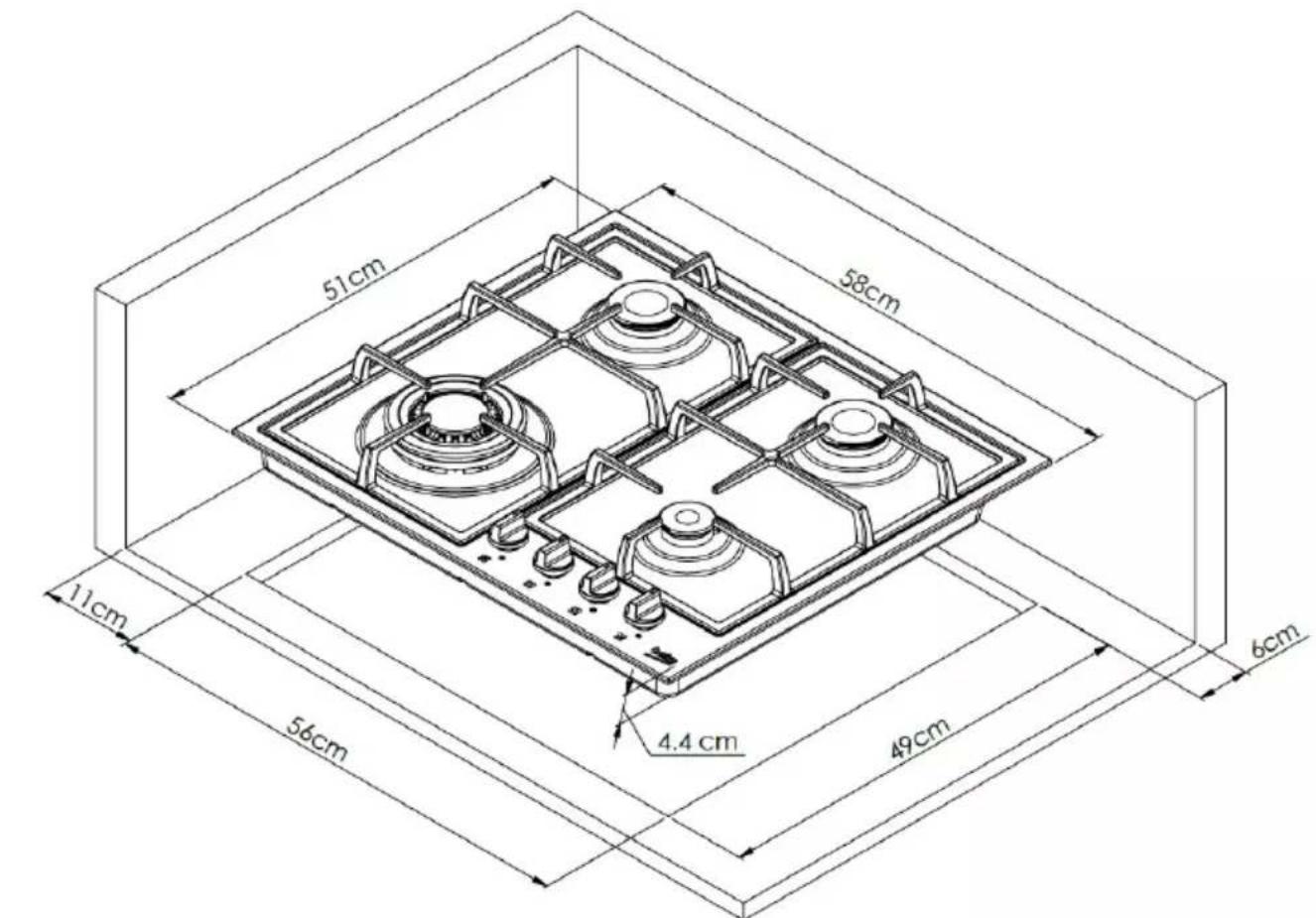 BEKO HIYG 64225 SBO - Înainte de instalare - 1