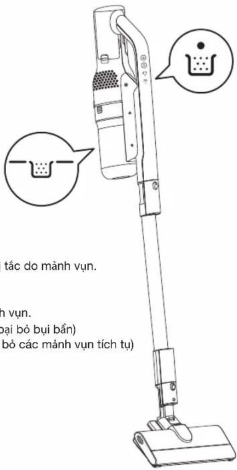 tắc do mảnh vụn. n vụn. pại bỏ bụi bán) bỏ các mảnh vụn tích tụ)
