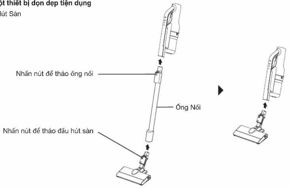 Đơn thiết bị đơn đẹp tiện dụng Hút Sản Nhấn nút để tháo ống nói Ống Nói Nhấn nút để tháo dâu hút sàn