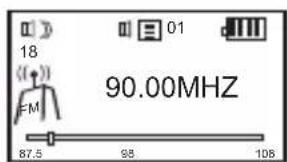 18 01 90.00MHz FM 87.5 98 106