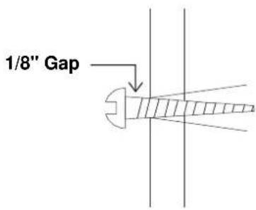 1/8" Gap