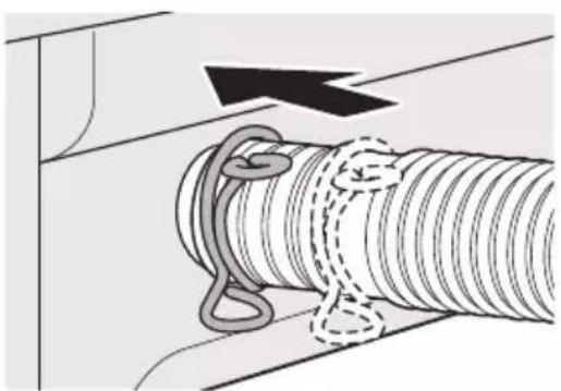 PANASONIC NA-FD16V1 - Attach the external drain water hose - 3
