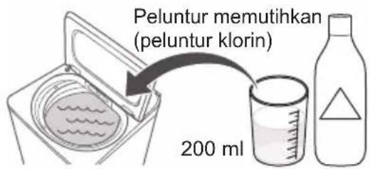 Peluntur memutikan (peluntur klorin) 200 ml