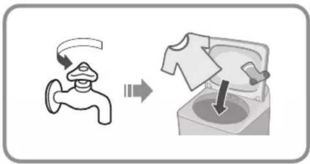 Diagram illustrating the process of removing a faucet into a sink, with arrows indicating the process.
