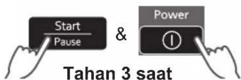 Start Pause & Power Tahan 3 saat