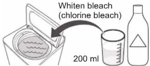 Whiten bleach (chlorine bleach) 200 ml