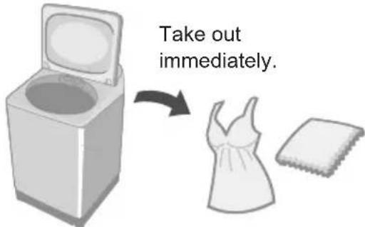 Take out immediately.