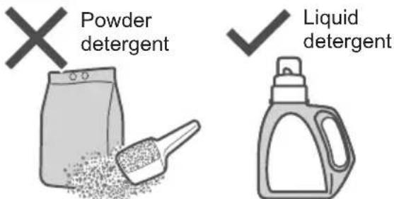 Powder detergent Liquid detergent