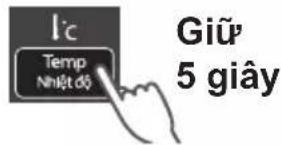 I'c Temp Nhiệt độ Giữ 5 giây