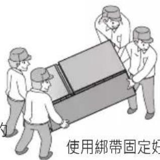 使用綁帶固定好
