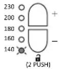 PANASONIC EH-HS41 - Setting the temperature and Display indication - 1