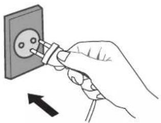 PANASONIC F-PXU70A - Plug in the power plug. Cảm phích cảm điện. - 1
