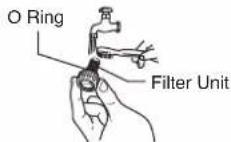 PANASONIC DH-3MP2 - Filter Unit Cleaning (Filter Unit is fixed to Filter Knob) - 3