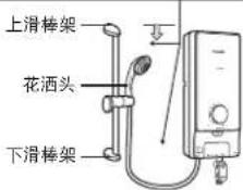 PANASONIC DH-3MP2 - 花洒头吊架安装程序。 - 1