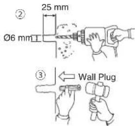 25 mm Ø6 mm Wall Plug