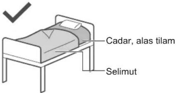 Cadar, alas tilam Selimut