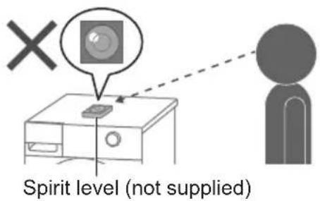 Spirit level (not supplied)