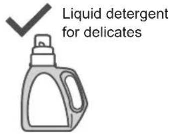 Liquid detergent for delicates