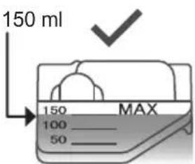 150 ml 150 MAX 100 50