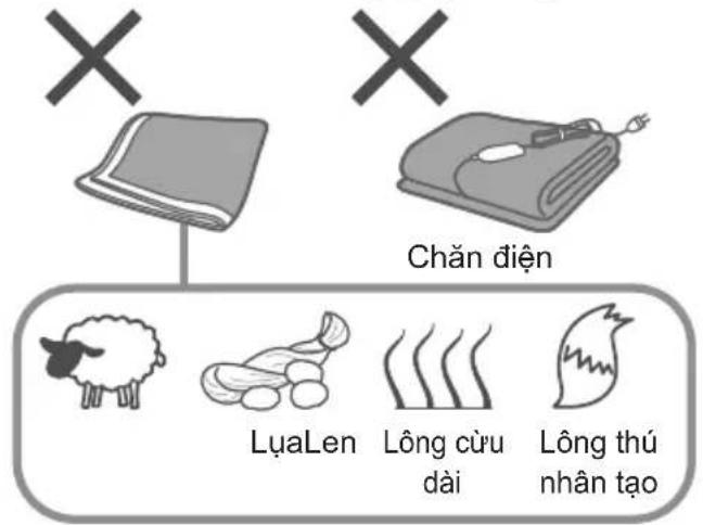 Chăn điện LụaLen Lông cứu dài Lông thú nhân tạo