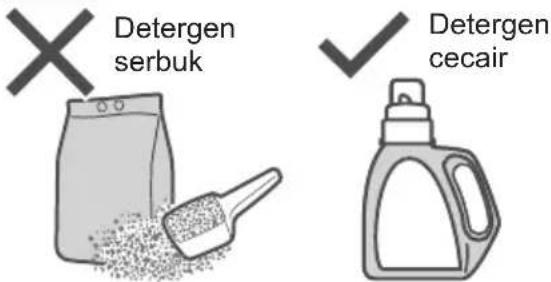 Detergen serbuk Detergen cecair