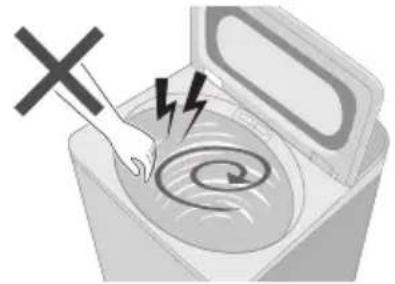 PANASONIC NA-FD12VR1 - Do not touch the tub until it stops. - 1