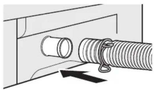 PANASONIC NA-FD12VR1 - Attach the external drain water hose - 1