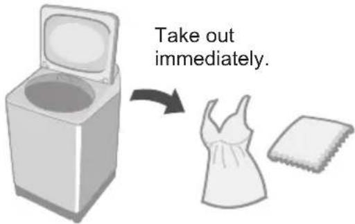 Take out immediately.