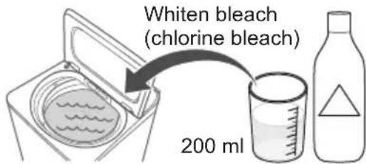 Whiten bleach (chlorine bleach) 200 ml