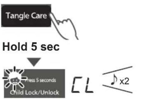 PANASONIC NA-FD12VR1 - Setting Child Lock - 3