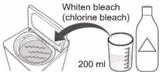 Whiten bleach (chlorine bleach) 200 ml