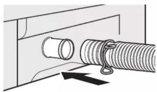 PANASONIC NA-FD18V1 - Attach the external drain water hose - 1