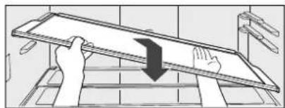 PANASONIC NR-F503GT-T7 - Glass tray (only the second shelf from the top) - 2